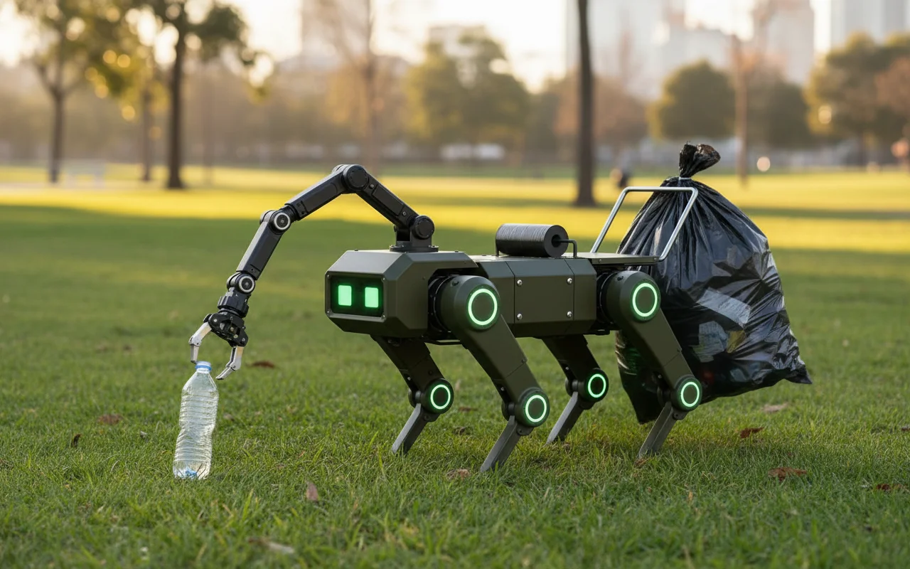 CleanWalker CW-1 autonomous litter collection robot